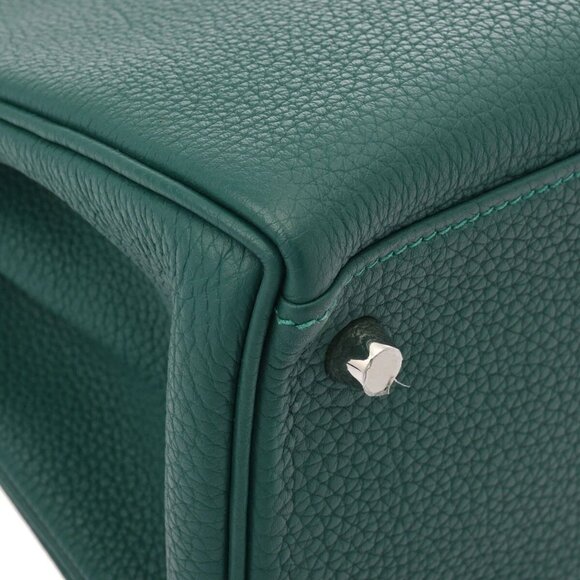 HERMES Kelly 28 O-Pass Inner Stitch 2WAY Malachite/Bleu zanzibar - Picture 10 of 12